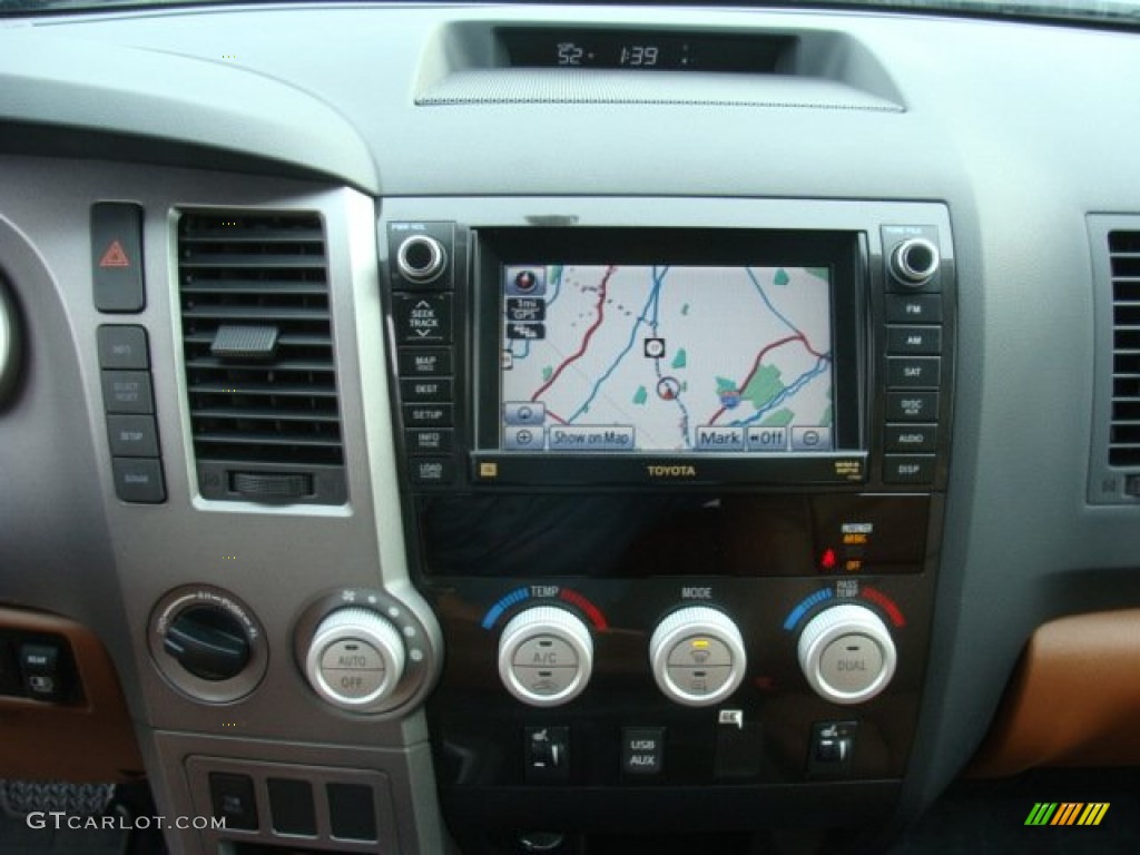 2011 Tundra Limited Double Cab 4x4 - Black / Redrock/Black photo #11