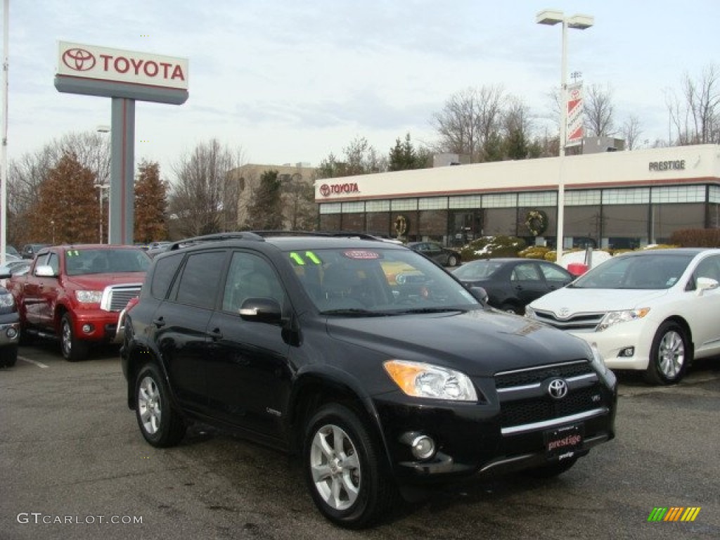 2011 RAV4 V6 Limited 4WD - Black / Ash photo #1