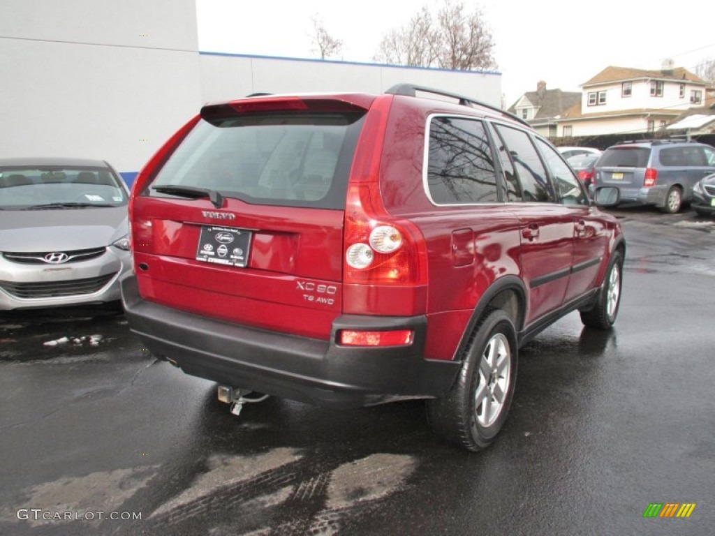 2003 XC90 T6 AWD - Ruby Red Metallic / Taupe/Light Taupe photo #6