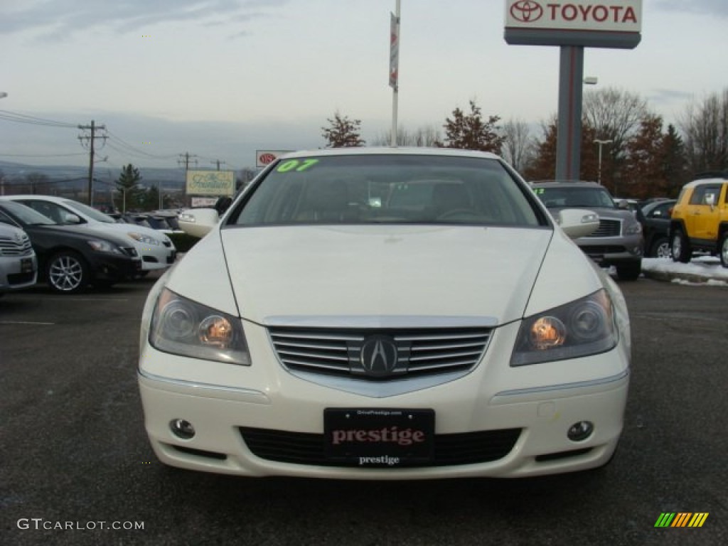 2007 RL 3.5 AWD Sedan - Premium White Pearl / Parchment photo #2