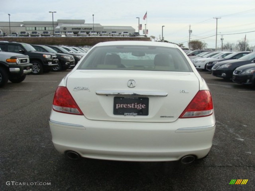 2007 RL 3.5 AWD Sedan - Premium White Pearl / Parchment photo #5