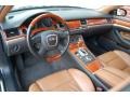 2006 Audi A8 Black/Amaretto Interior Prime Interior Photo