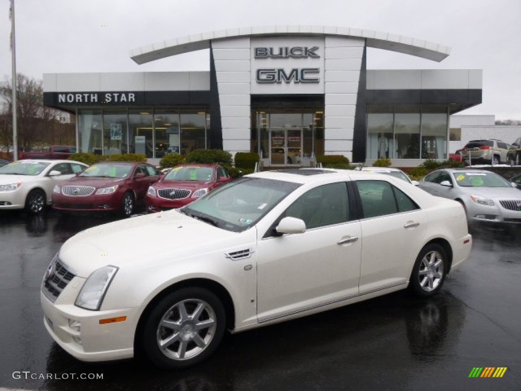 2008 STS 4 V6 AWD - White Diamond Tricoat / Cashmere photo #1