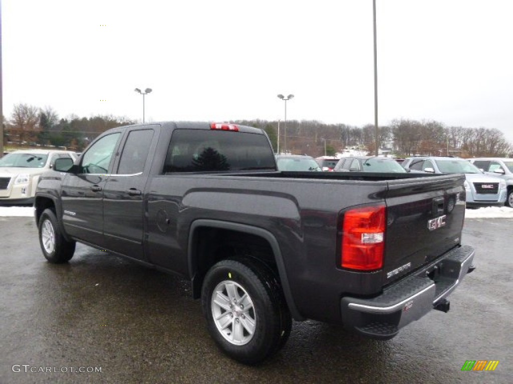 2014 Sierra 1500 SLE Double Cab 4x4 - Iridium Metallic / Jet Black photo #7