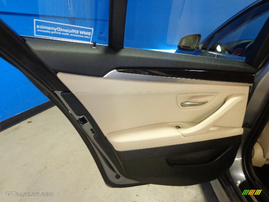 2013 5 Series 535i xDrive Sedan - Space Gray Metallic / Oyster/Black photo #10