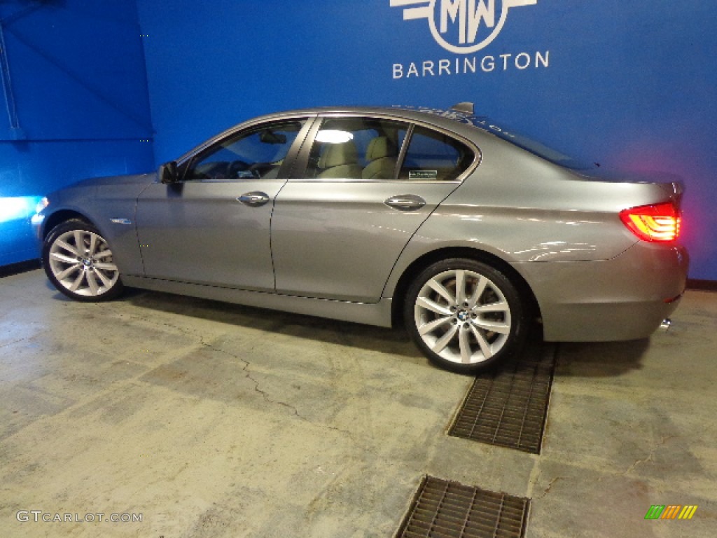 2013 5 Series 535i xDrive Sedan - Space Gray Metallic / Oyster/Black photo #20