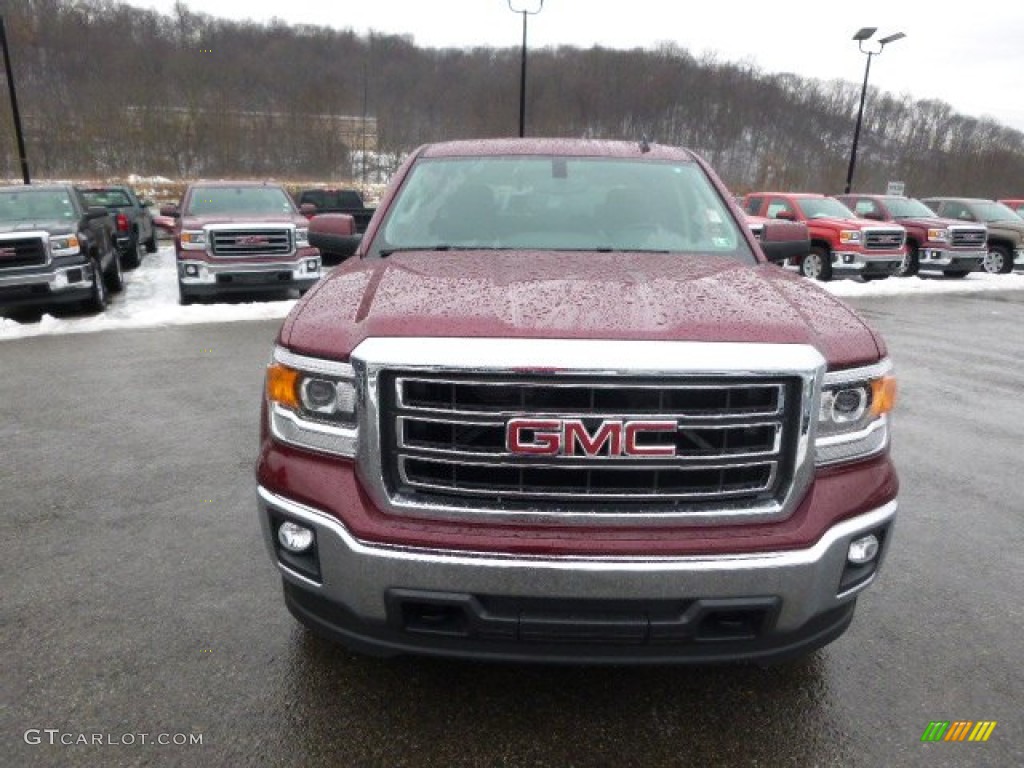 2014 Sierra 1500 SLE Double Cab 4x4 - Sonoma Red Metallic / Jet Black photo #2