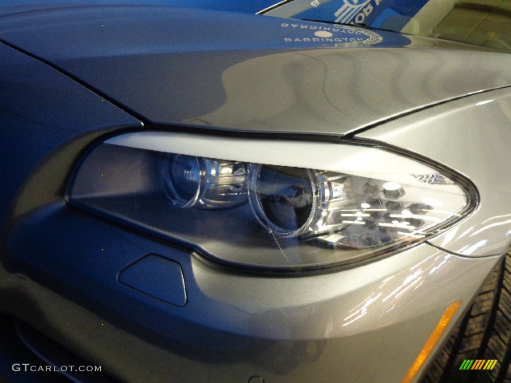 2013 5 Series 535i xDrive Sedan - Space Gray Metallic / Oyster/Black photo #25
