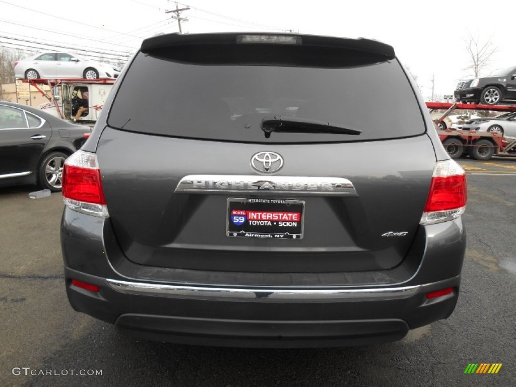 2012 Highlander V6 4WD - Magnetic Gray Metallic / Ash photo #5