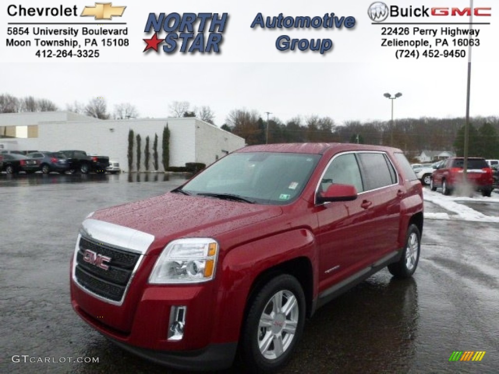 2014 Terrain SLE AWD - Crystal Red Tintcoat / Jet Black photo #1