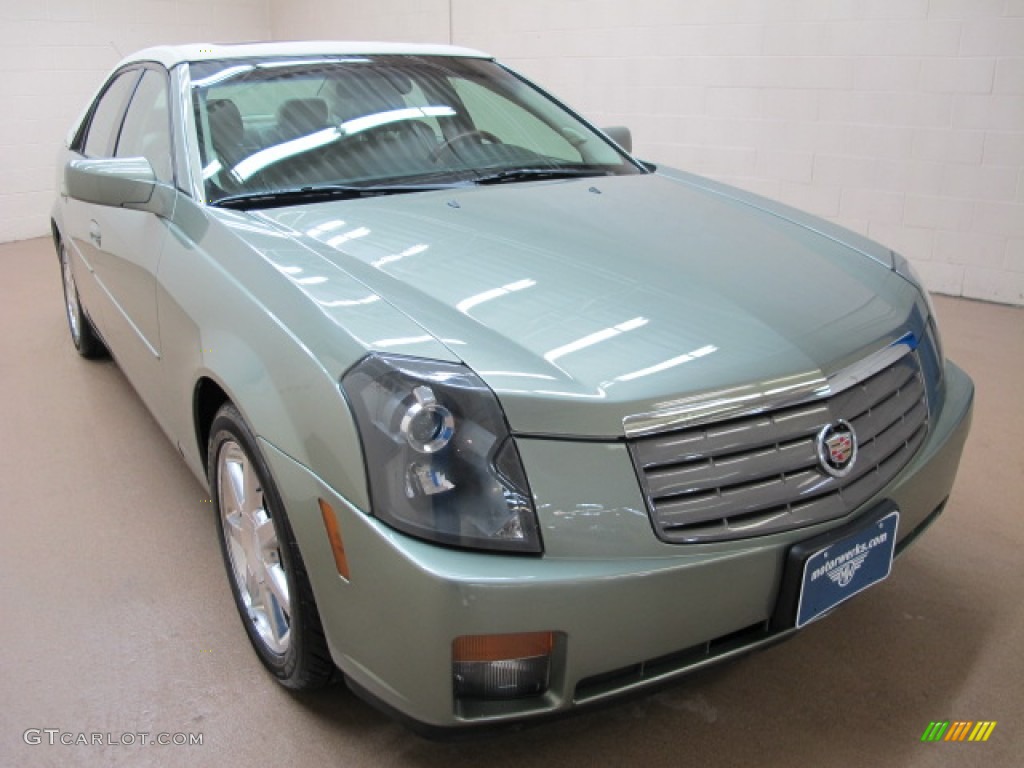 2004 CTS Sedan - Silver Green / Light Neutral photo #1