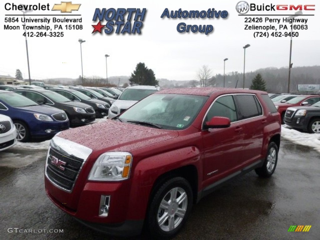 2014 Terrain SLE AWD - Crystal Red Tintcoat / Jet Black photo #1