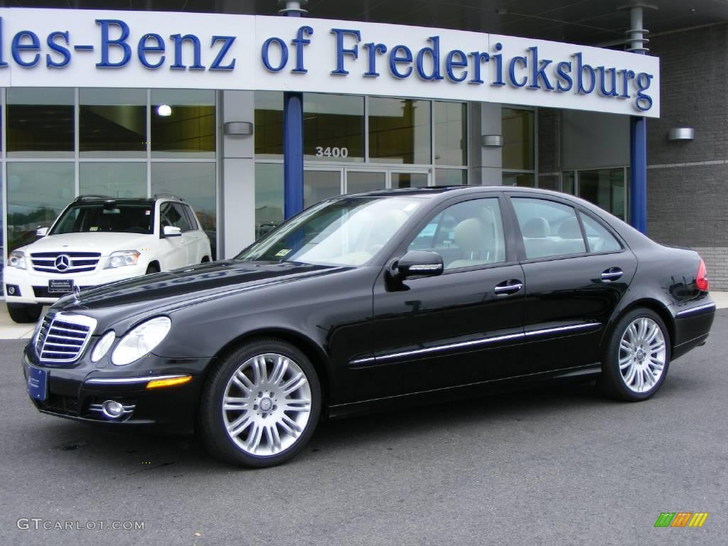 2008 E 350 Sedan - Black / Cashmere photo #1