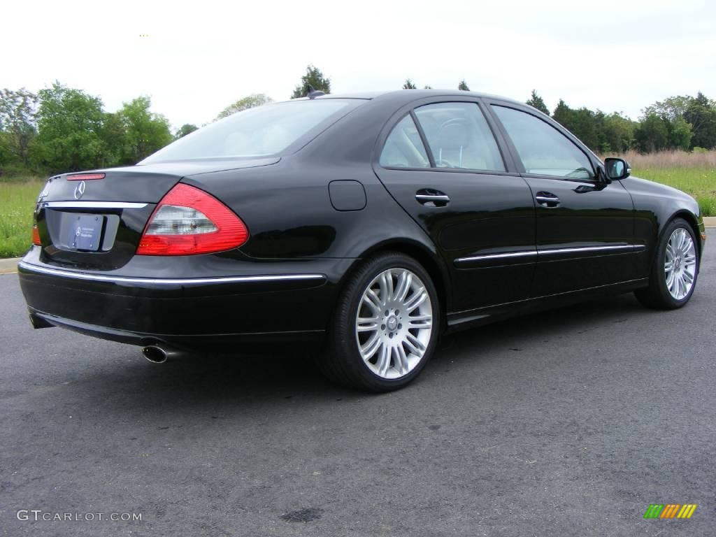 2008 E 350 Sedan - Black / Cashmere photo #3