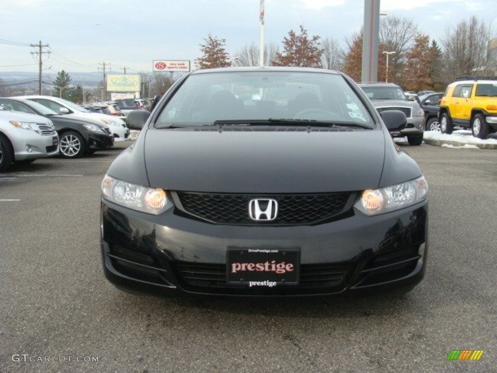 2010 Civic EX Coupe - Crystal Black Pearl / Black photo #2