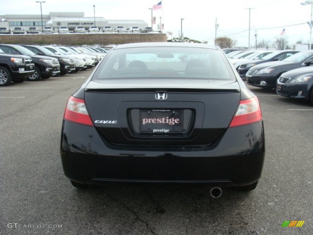 2010 Civic EX Coupe - Crystal Black Pearl / Black photo #5