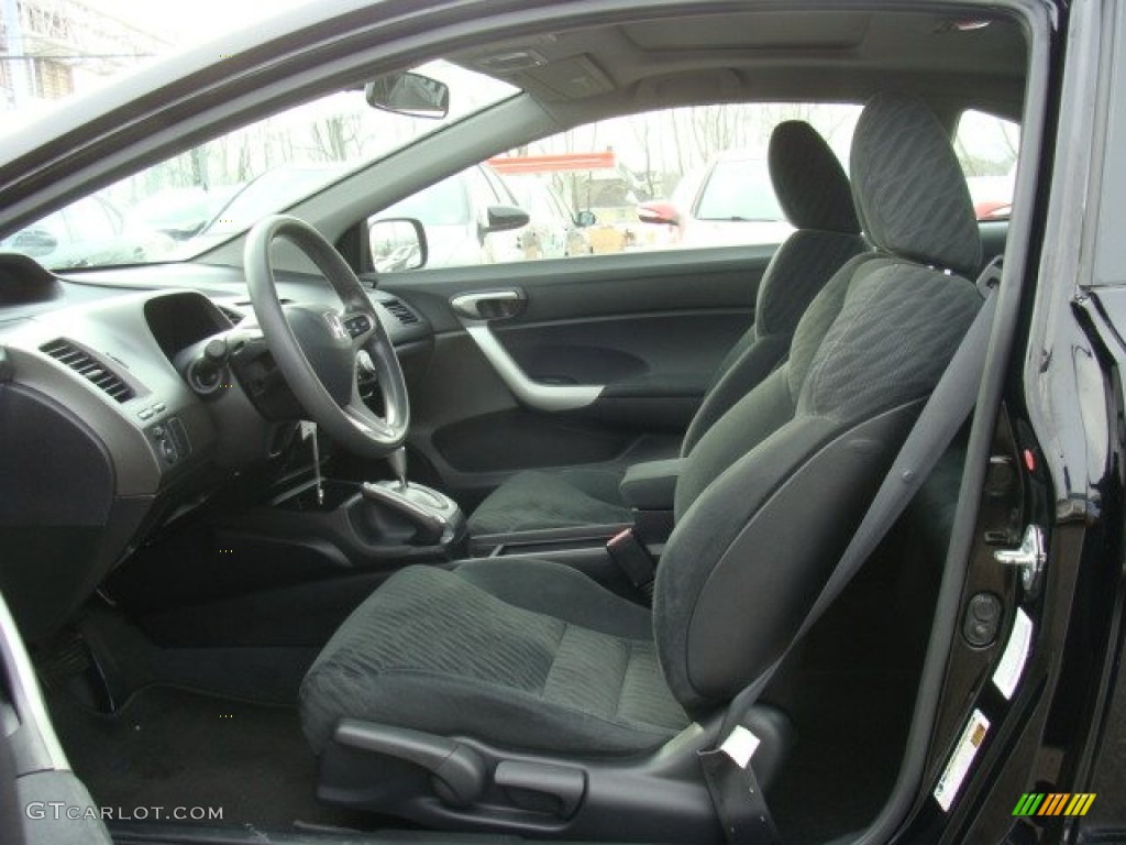 2010 Civic EX Coupe - Crystal Black Pearl / Black photo #7