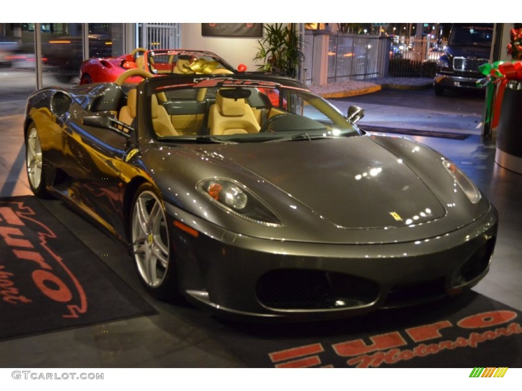 2005 F430 Spider F1 - Grigio Titanio (Grey Metallic) / Beige photo #3