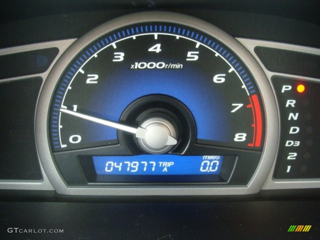 2010 Civic EX Coupe - Crystal Black Pearl / Black photo #10