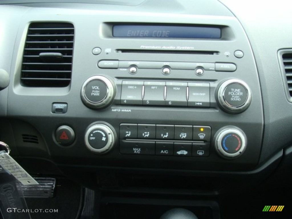 2010 Civic EX Coupe - Crystal Black Pearl / Black photo #11