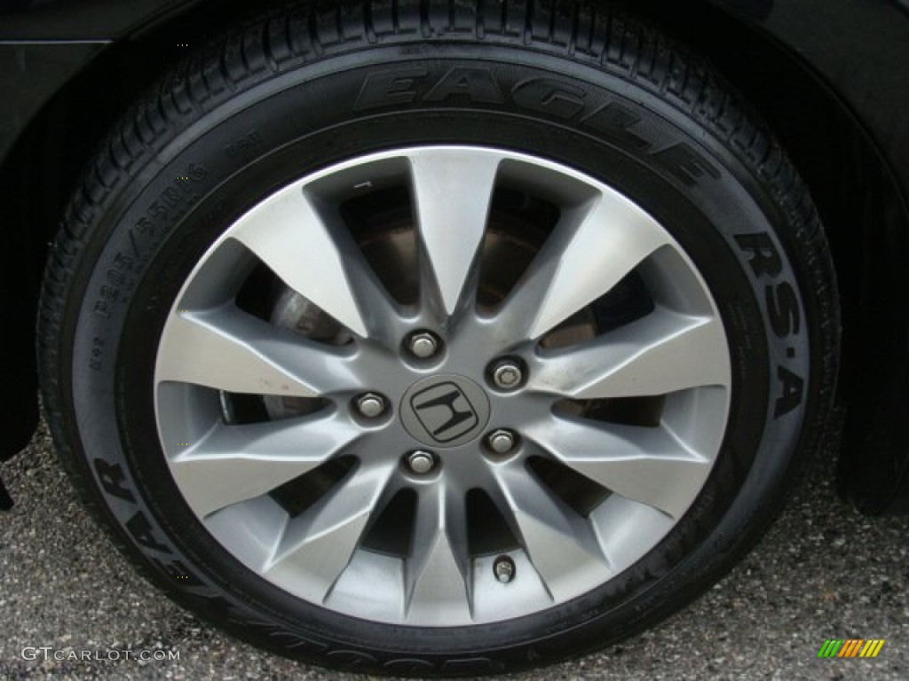 2010 Civic EX Coupe - Crystal Black Pearl / Black photo #14