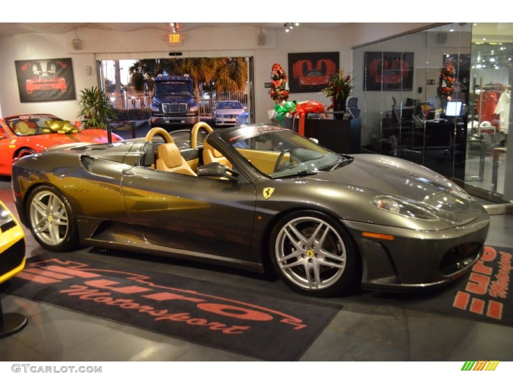 2005 F430 Spider F1 - Grigio Titanio (Grey Metallic) / Beige photo #22