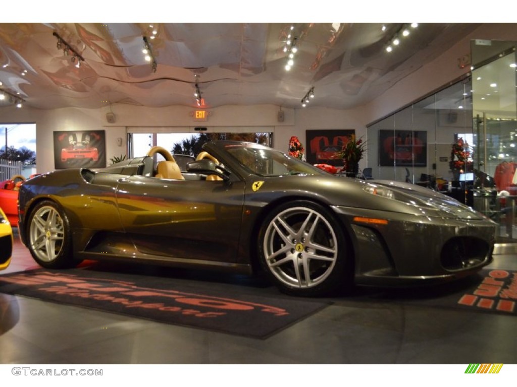 2005 F430 Spider F1 - Grigio Titanio (Grey Metallic) / Beige photo #23