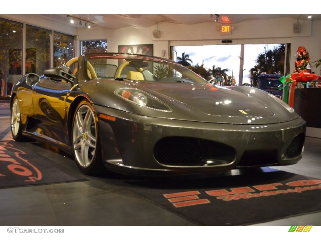 2005 F430 Spider F1 - Grigio Titanio (Grey Metallic) / Beige photo #26