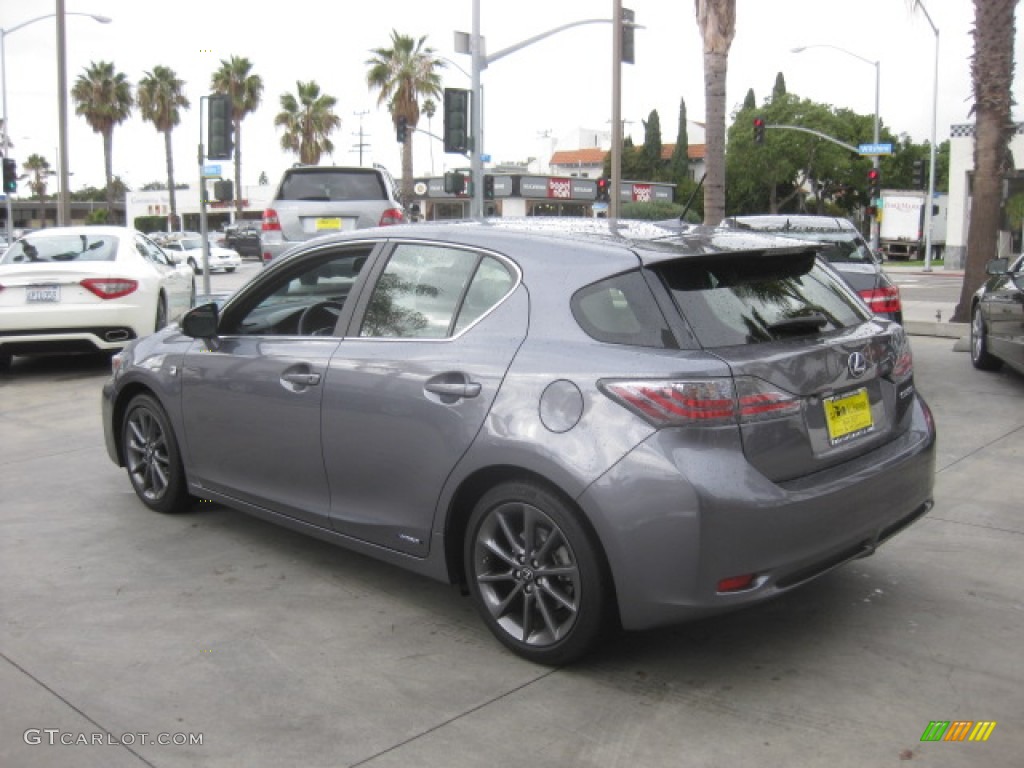 2012 CT 200h Hybrid Premium - Nebula Gray Pearl / Black photo #4