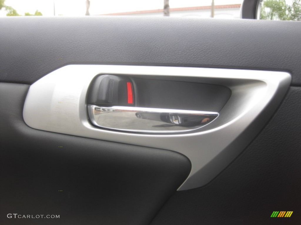 2012 CT 200h Hybrid Premium - Nebula Gray Pearl / Black photo #7