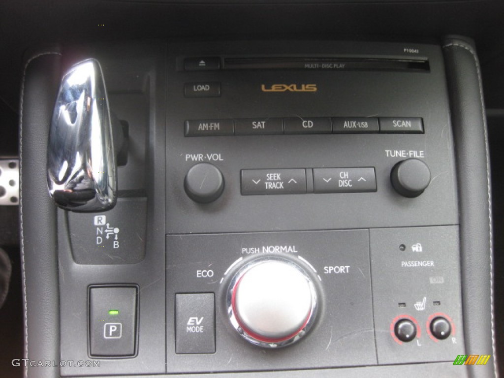 2012 CT 200h Hybrid Premium - Nebula Gray Pearl / Black photo #11