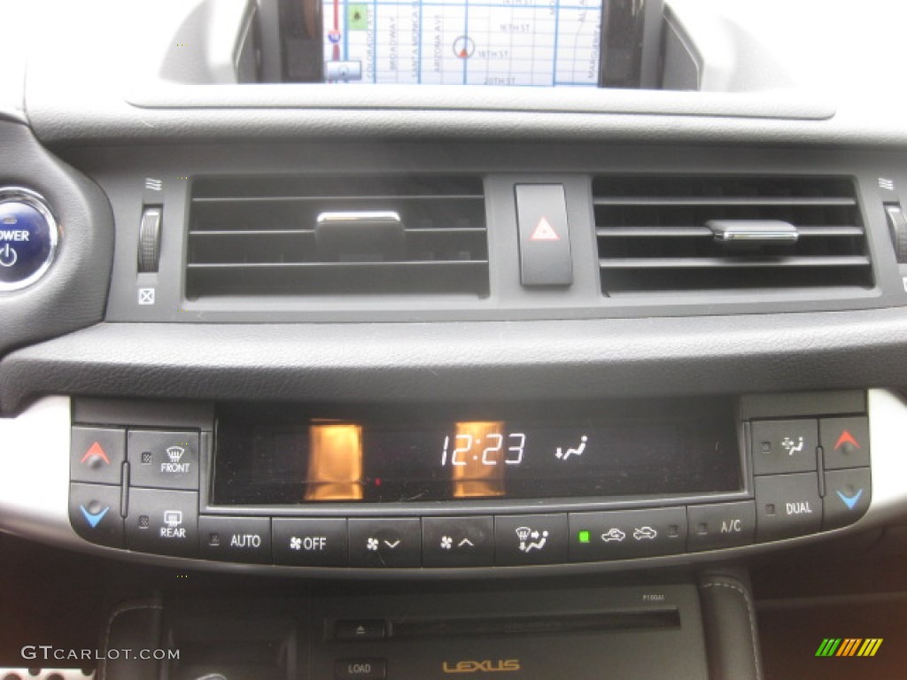 2012 CT 200h Hybrid Premium - Nebula Gray Pearl / Black photo #13