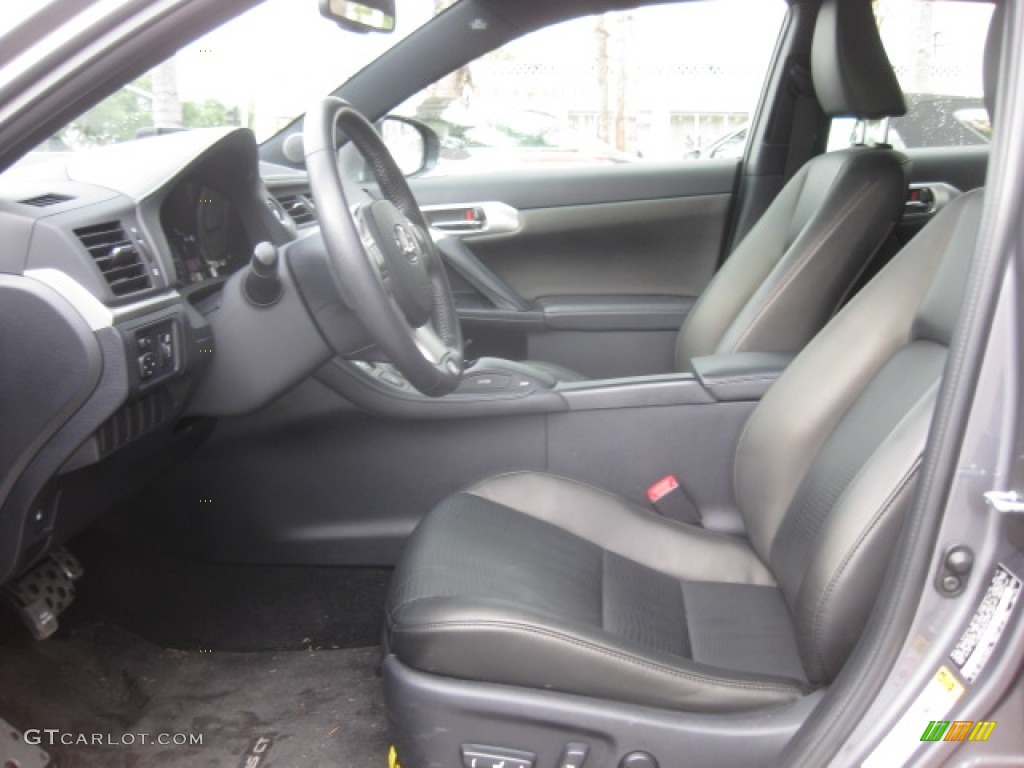 2012 CT 200h Hybrid Premium - Nebula Gray Pearl / Black photo #17