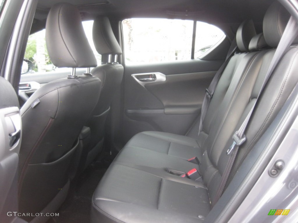 2012 CT 200h Hybrid Premium - Nebula Gray Pearl / Black photo #18