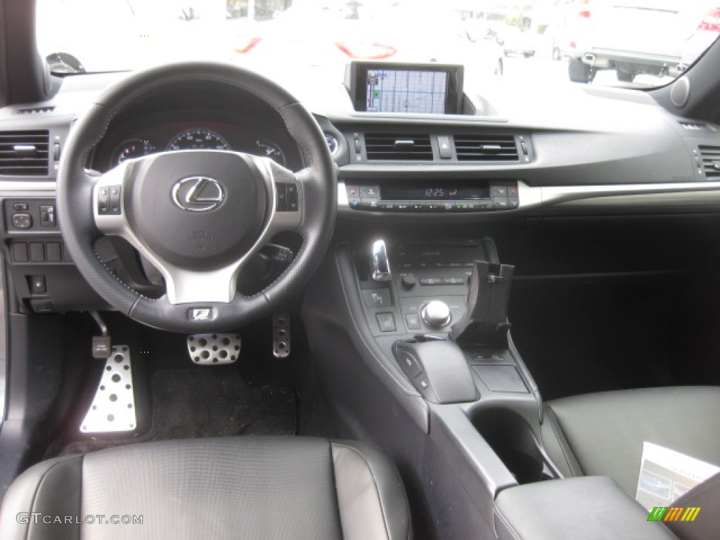 2012 CT 200h Hybrid Premium - Nebula Gray Pearl / Black photo #20