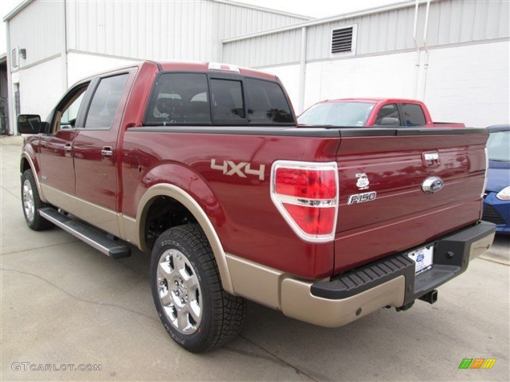 2014 F150 Lariat SuperCrew 4x4 - Sunset / Pale Adobe photo #3