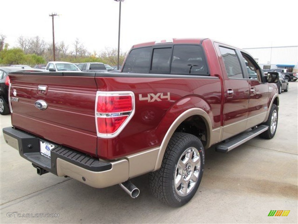 2014 F150 Lariat SuperCrew 4x4 - Sunset / Pale Adobe photo #5