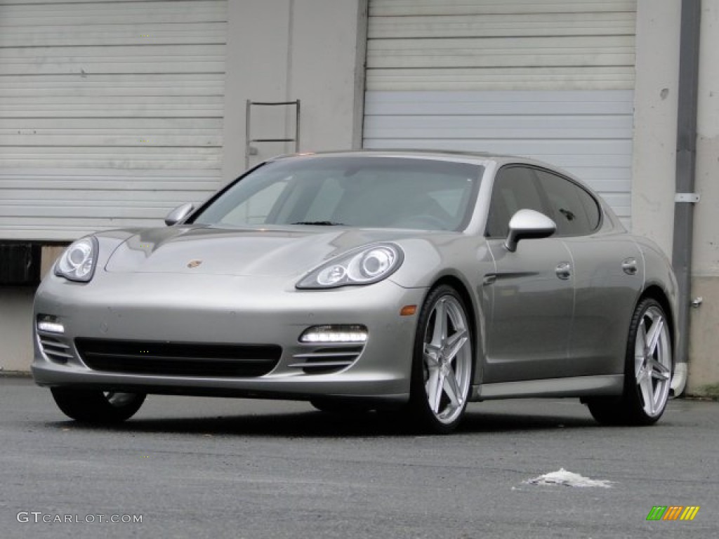 Platinum Silver Metallic 2011 Porsche Panamera 4 Exterior Photo #89073533