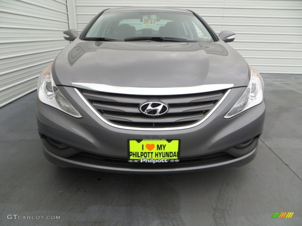 2014 Sonata GLS - Harbor Gray Metallic / Gray photo #8