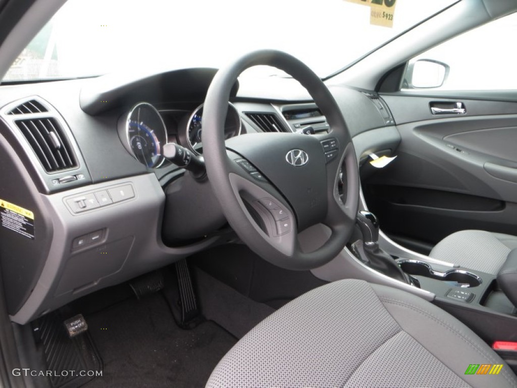 2014 Sonata GLS - Harbor Gray Metallic / Gray photo #24