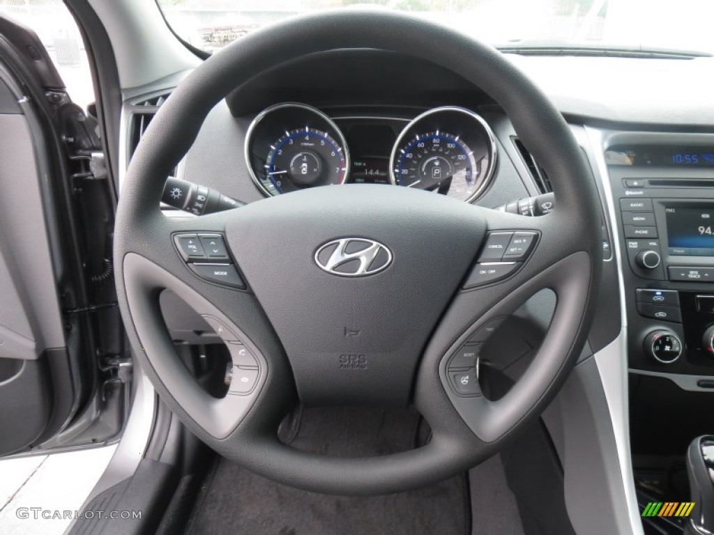 2014 Sonata GLS - Harbor Gray Metallic / Gray photo #30