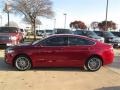 2014 Ruby Red Ford Fusion Hybrid SE  photo #2