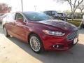 2014 Ruby Red Ford Fusion Hybrid SE  photo #7