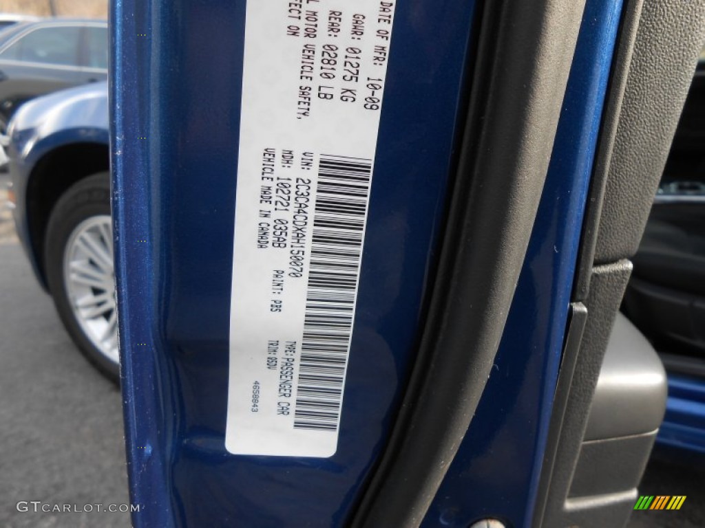 2010 300 Touring - Deep Water Blue Pearl / Dark Slate Gray photo #26