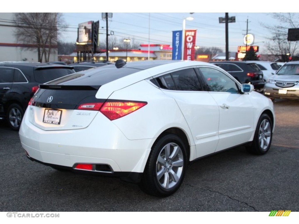 2012 ZDX SH-AWD Advance - Aspen White Pearl II / Taupe photo #3