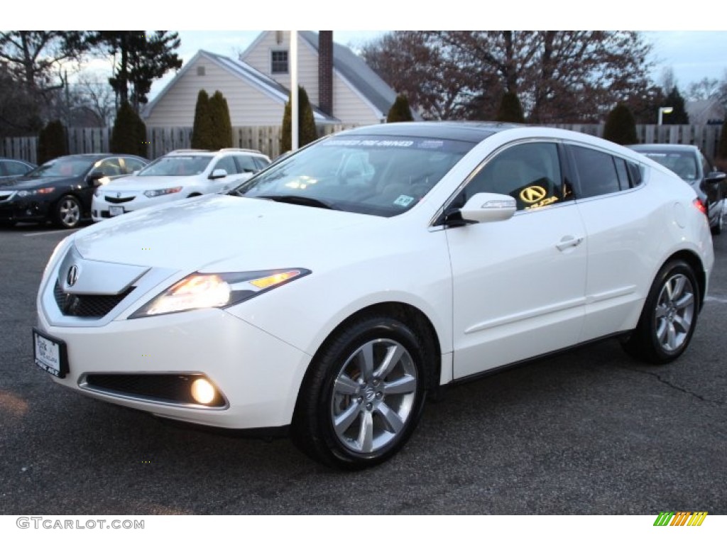 2012 ZDX SH-AWD Advance - Aspen White Pearl II / Taupe photo #7