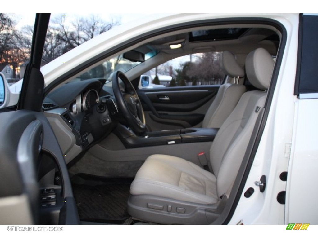 2012 ZDX SH-AWD Advance - Aspen White Pearl II / Taupe photo #11