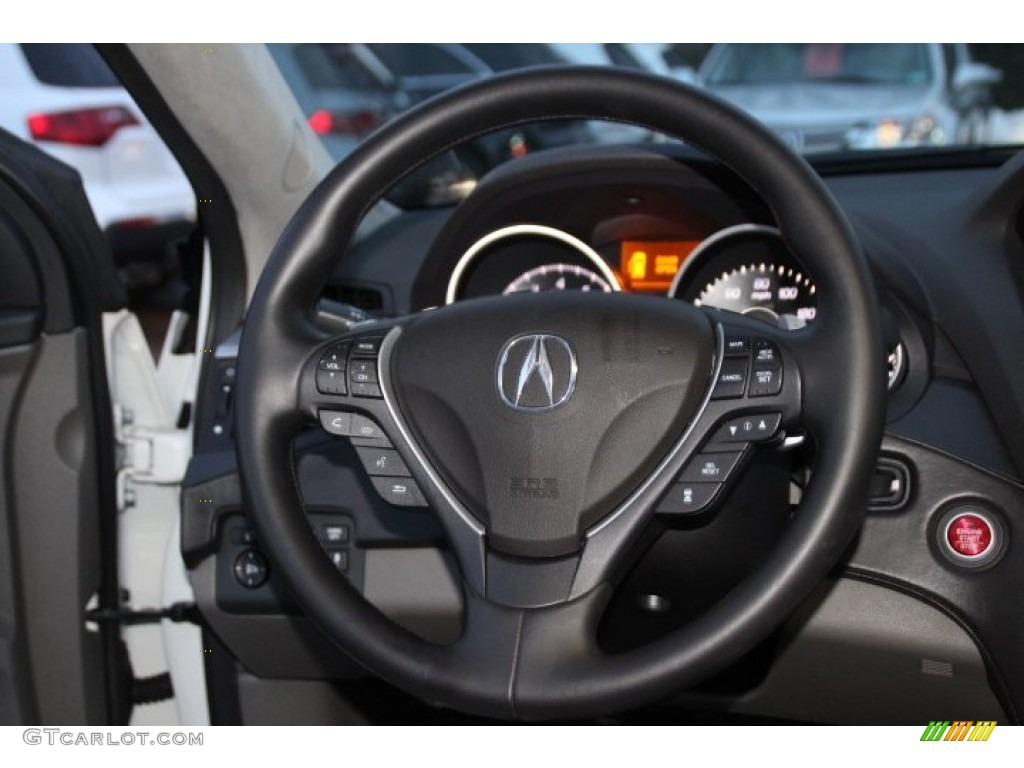 2012 ZDX SH-AWD Advance - Aspen White Pearl II / Taupe photo #16