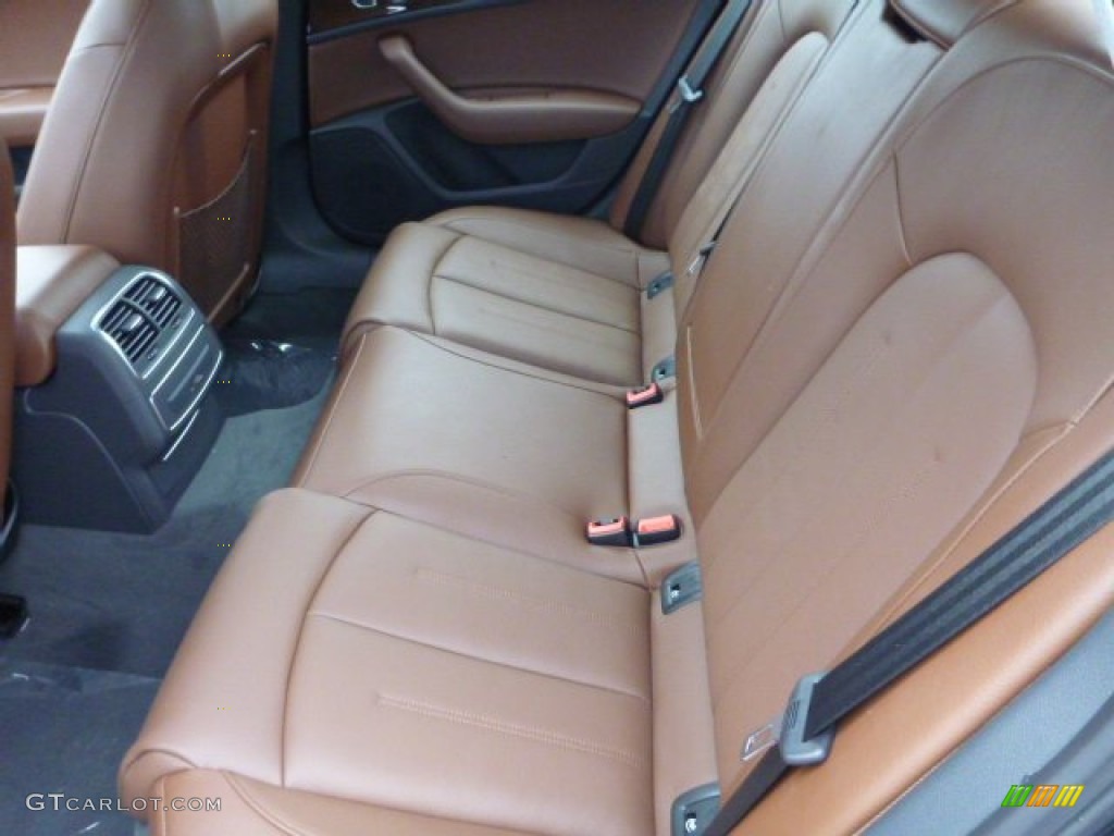 Nougat Brown Interior 2014 Audi A6 3.0 TDI quattro Sedan Photo #89080982