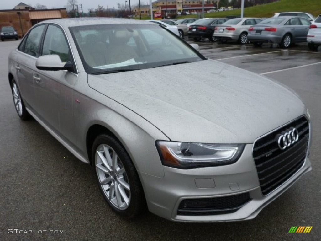 2014 A4 2.0T quattro Sedan - Cuvee Silver Metallic / Velvet Beige/Black photo #5